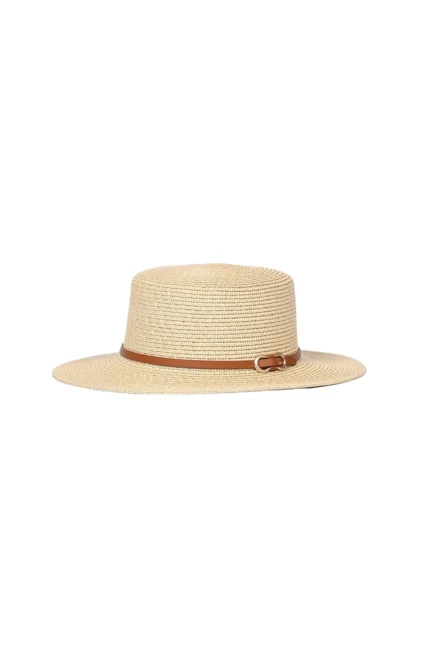 Beach Hat with Buckle Detail